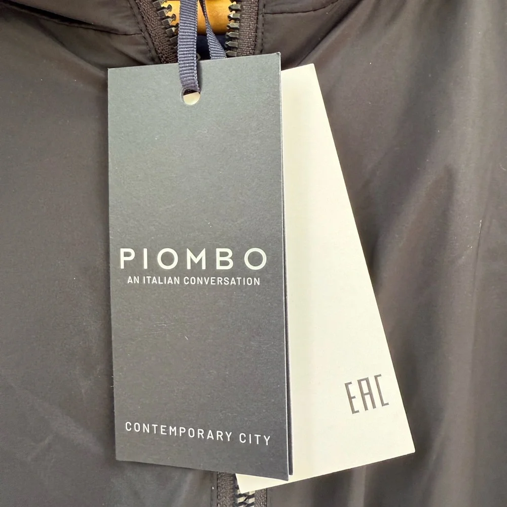 Piombo Men's Lightweight Windbreaker Jacket SZ. Large NWT